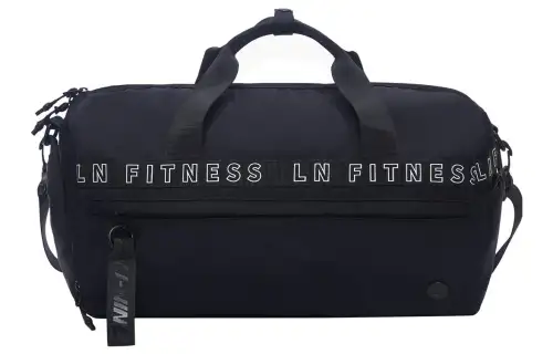 Li Ning Fitness Series Fabric Shoulder Bag, Crossbody Bag, Handbag Regular Unisex Black