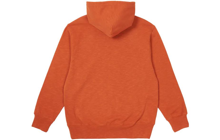 Мужское худи Palace FW22 Pal Pocket Slub Hood Rust Logo (оранжевое) — фото 2