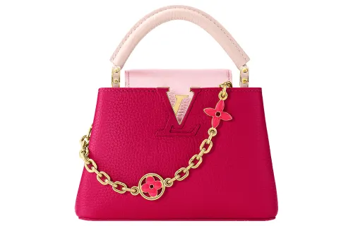 LOUIS VUITTON Capucines Taurillon Leather Kapsyn Shoulder Bag, Crossbody Bag, Handbag Mini Women's