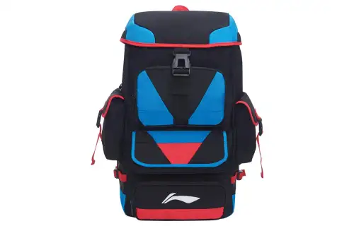 Li Ning, sports basketball capacious design sports bag for leisure, school bag, blue backpack for men and women