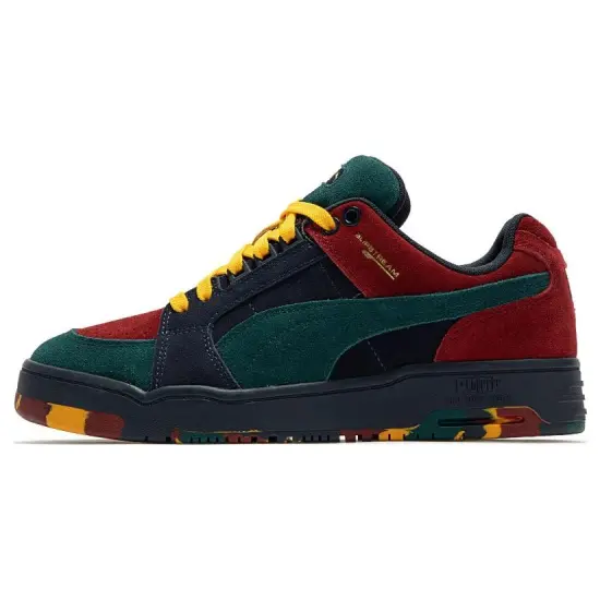 PUMA Slipstream Skateboarding Shoes Unisex Low-top Red Green Blue