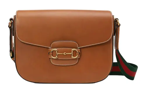 GUCCI Horsebit 1955 Leather Messenger Bag, Crossbody Bag, Shoulder Bag Men's Brown