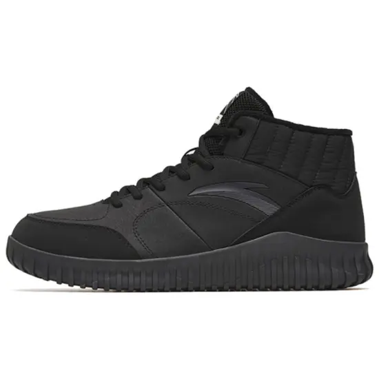ANTA Casual Shoes Men Mid-Top Black