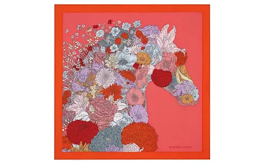 HERMES Scarves Women's Red