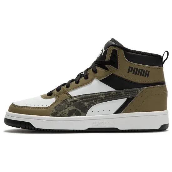 PUMA REBOUND Series Skateboarding Shoes Unisex High-top Taupe