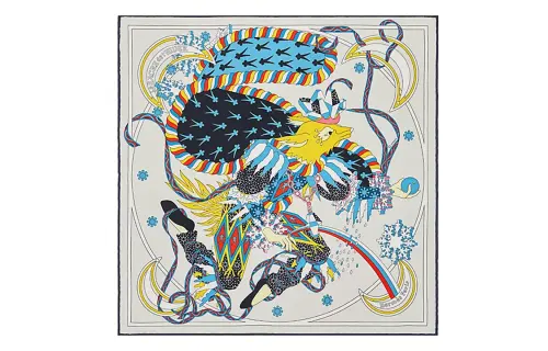 HERMES Scarves Women's Gray