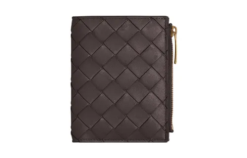 Bottega Veneta Sheepskin Wallet Small Women's Brown