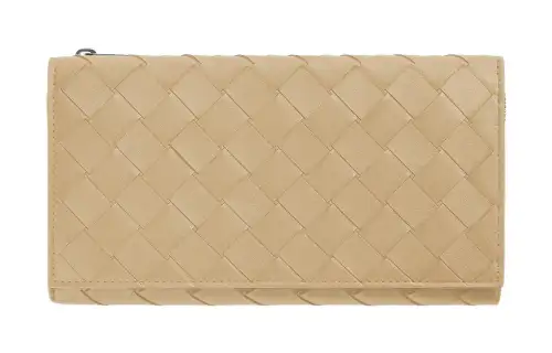 Bottega Veneta Cow Leather Wallet Large Men's Oat