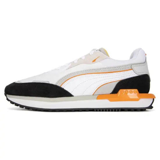 PUMA City Rider Lifestyle Shoes Unisex Low-top White/Orange