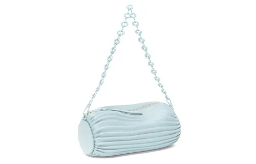 LOEWE Bracelet Pouch In Pleated Pappa Pleated Nappa Aquamarine