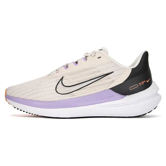Nike Zoom Winflo 9 Running Shoes Women's Low-top Rice / Purple / Black