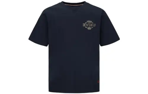 EVISU T Shirts Men's Crew Neck Moderate Straight Fit