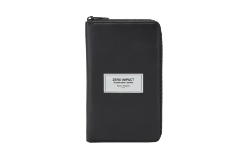 Maison Margiela Cow Leather Card Holder, Wallet Men's Black