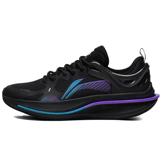 LINING WuShi 5S 2.0 Running Shoes Men Low-Top Black Blue Purple