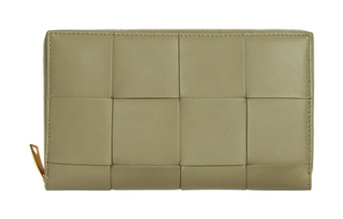 Bottega Veneta Lambskin Wallet Women's Travertine