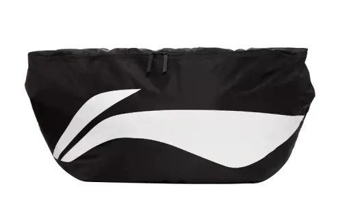 Li Ning Fabric Shoulder Bag, Crossbody Bag Medium Unisex Black