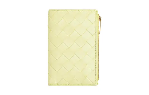 Bottega Veneta Sheepskin Wallet Medium Women's Yellow