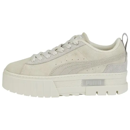 PUMA Mayze Skateboarding Shoes Women's Low-top Beige/Gray