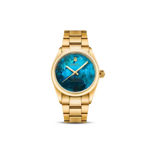 Bape Bathing Ape Type 7 Bapex Watch Gold/Blue