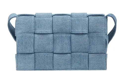 Bottega Veneta CASSETTE Cotton Tofu Bag, Shoulder Bag, Crossbody Bag Regular Women's Denim Blue