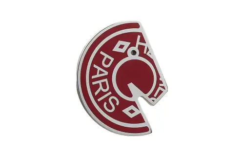 HERMES Carrousel Brooch Unisex Red