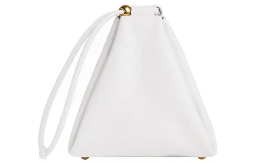 Bottega Veneta Lambskin Clutch Small Women's White