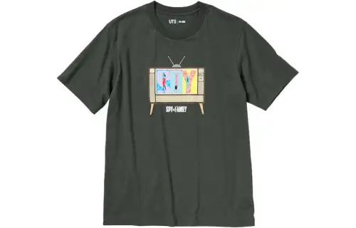 UNIQLO FW22 T Shirt Unisex Army Green