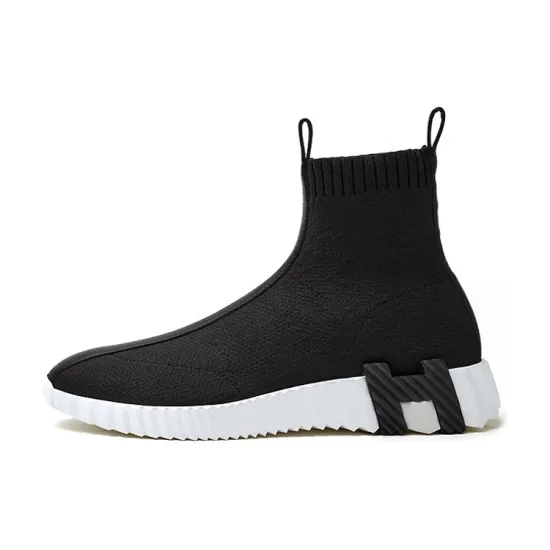HERMES Casual Shoes Women's High-Top Black