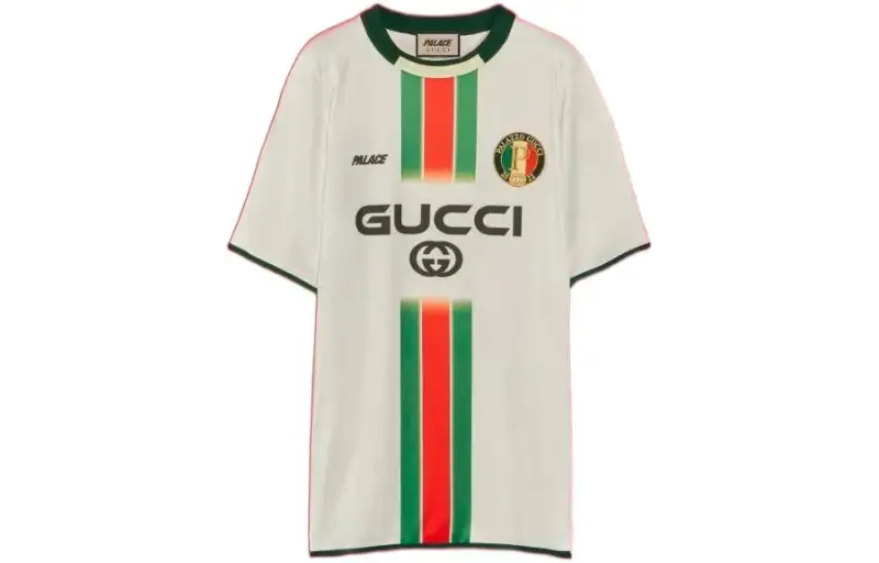 PALACE X GUCCI Printed Football Technical Jersey T-shirt