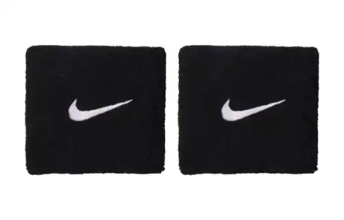 Nike Cotton, Polyester Wristbands Unisex Black