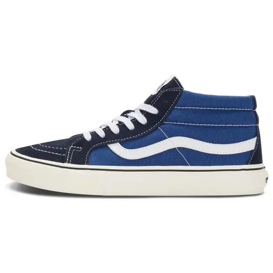 Vans SK8 Skateboarding Shoes Unisex Mid-top Blue