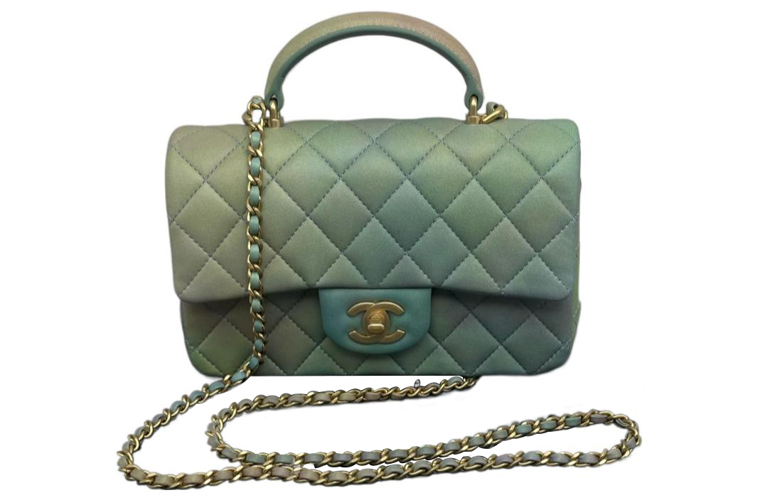 CHANEL Classic Flap CF Lambskin Flap Bag, Shoulder Bag, Crossbody Bag, Handbag Mini Women's Multicolor