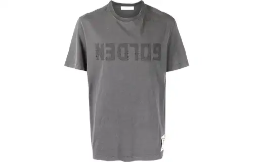 Golden Goose Deluxe Brand Logo Printed Crewneck T Shirt