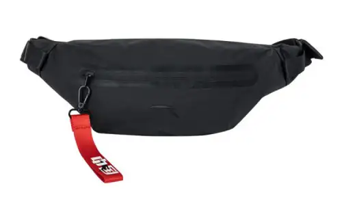 Anta Variety Training Collection Fabric Sling Bag, Shoulder Bag, Crossbody Bag, Fanny Pack Regular Unisex Black
