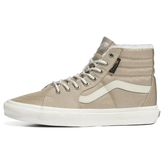 Vans SK8 Skateboarding Shoes Unisex High-top Beige