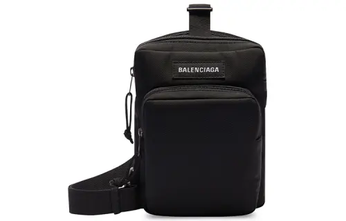 Balenciaga Explorer Polyester Messenger Bag, Shoulder Bag, Crossbody Bag Regular Men's Black