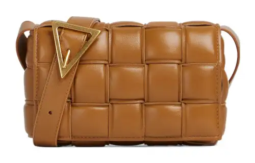 Bottega Veneta PaddedCASSETTE Sheepskin Pillow Bag, Shoulder Bag, Crossbody Bag Small Women's Brown