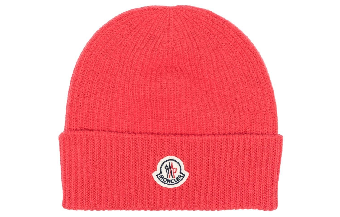 Мужская шапка Moncler (красная)