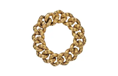Balenciaga Logo Engraved Chain Bracelet