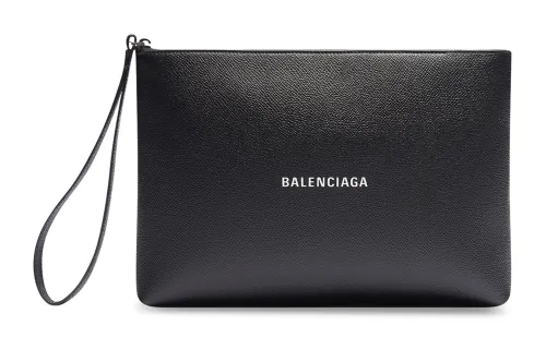 Balenciaga Calfskin Clutch Men's Black