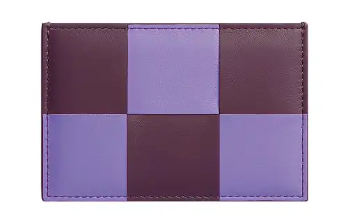 Bottega Veneta Calfskin Card Holder Women's Purple