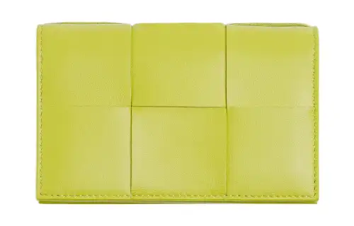 Bottega Veneta Sheepskin Card Holder Card Holder Women's Kiwi Green