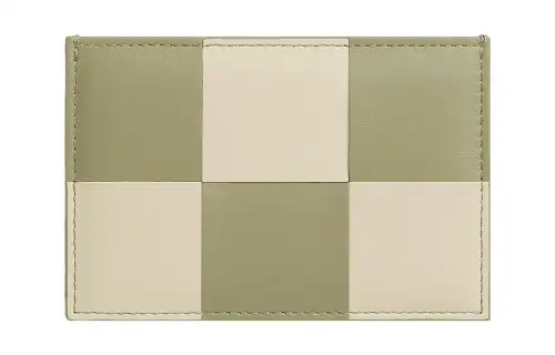 Bottega Veneta Cow Leather Card Holder Women's Light Green/Lime Gray
