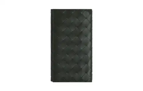 Bottega Veneta Cow Leather Wallet Large Men's Field Green/Bubbles Candy