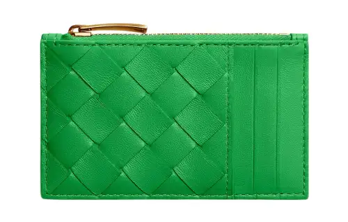 Bottega Veneta Cow Leather Card Holder Women's Green