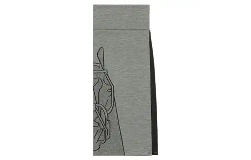 HERMES Knit Scarves Men's Gray