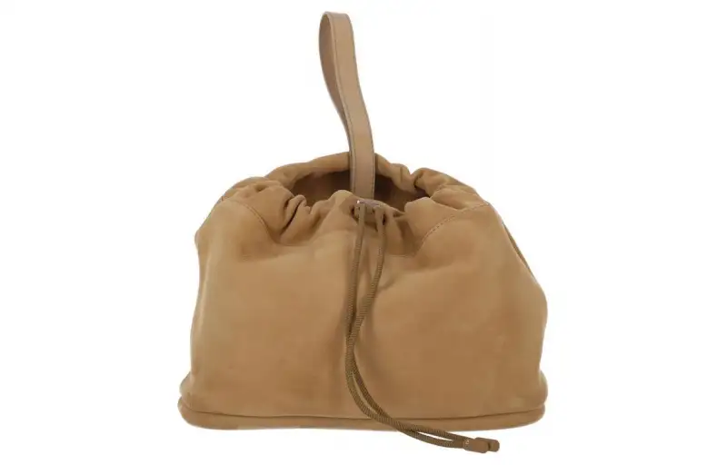 Loro Piana Suede Clutch Mini Women's Brown