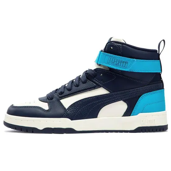 PUMA RBD Game Skateboarding Shoes Unisex High-top Blue/white