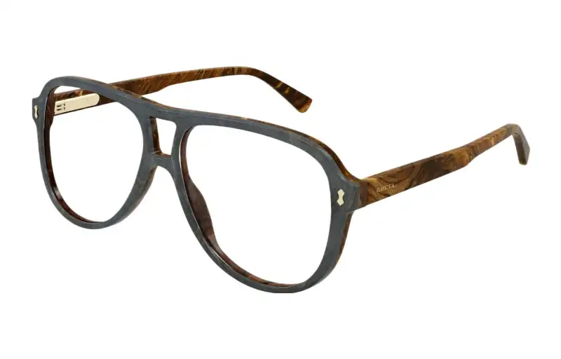GUCCI Eyewear Aviator Frame Glasses