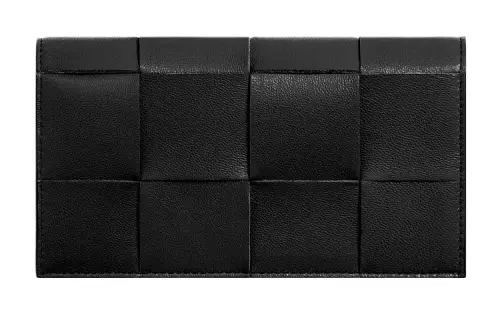 Bottega Veneta Lambskin With Cow Leather Eyeglass Pouch Women's Black